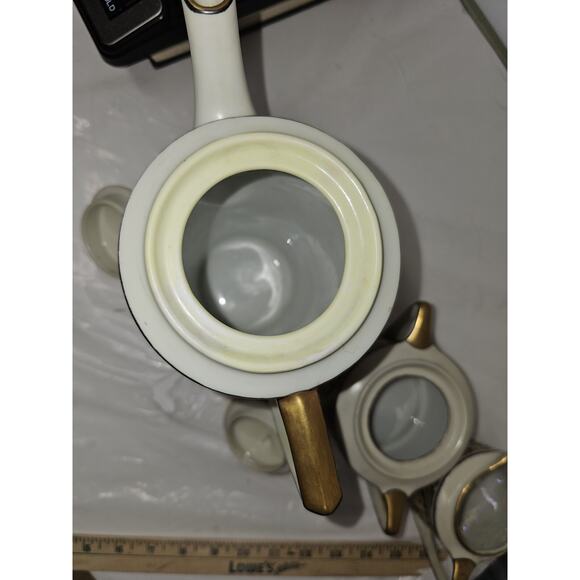 Very Rare Czechoslovakia-germany Teapot, Cream, Sugar Must See - Picture 5 of 16